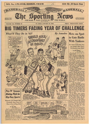 Complete Run of “The Baseball Paper of the World” – 1962 – plus the year in Football and Basketball. image